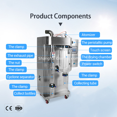 2L Stainless Steel Spray Dryer Laboratory Milk Powder Sprayer BXT - 2000MLH