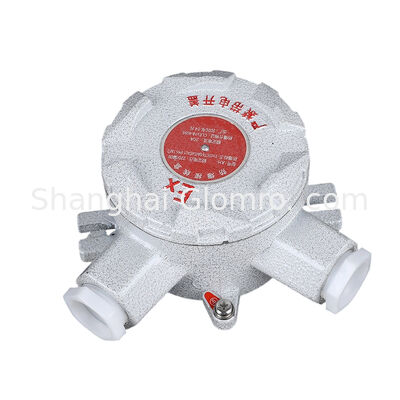 AH-IIC Type E Angle Flat Cover Explosion-proof Junction Box, Exd IIC T6 IP65 Aluminum Alloy