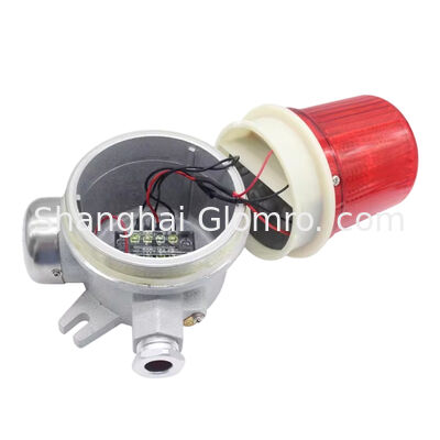 120db Visual Audible Alarm Siren / Explosion-Proof Light & Sound Alarm with Cover IP66 Explosion Proof LED Strobe Warning Lights Aluminum Alloy