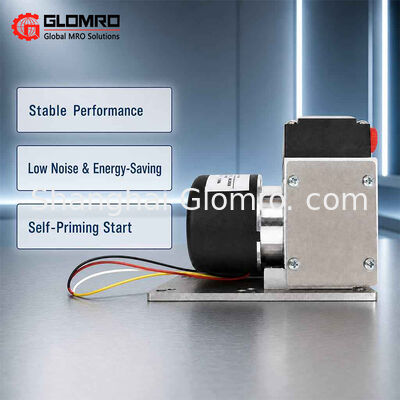 BAXIT PM23523‑86 Mini Diaphragm Gas Sampling Pump DC24V Self‑priming Low‑Noise Corrosion‑Resistant for Gas Analyzer and Environmental Monitoring