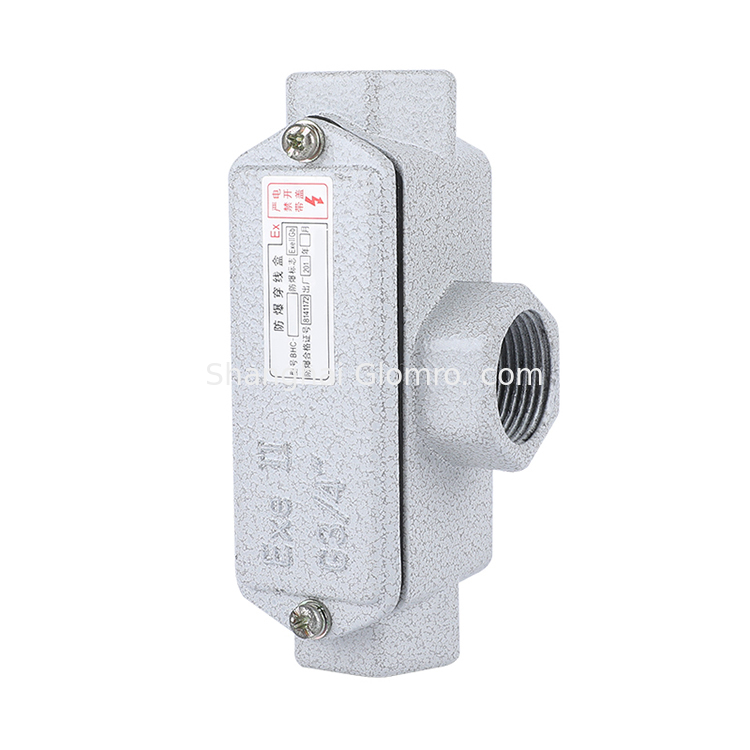 BAXIT G1/2 Aluminum Alloy Waterproof Explosion-proof Three-Way Wiring Box Threading Box Junction Box