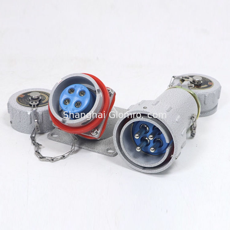 Ex Power Electric 150A/200A/300A YT GZ YZ 5pin 4Pin Plug Socket  Cable Glands Explosion Proof Connector
