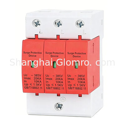 GLOMRO 1P / 2P / 3P / 4P 20KA 40KA 60KA 80KA 100KA Lớp II SPD Thiết bị bảo vệ tăng áp Thiết bị bảo vệ tăng áp