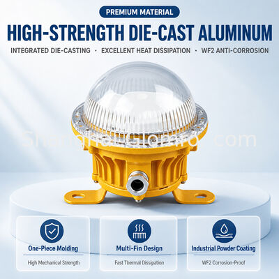Đèn chống nổ LED 5W IP65 Đèn chống nổ công nghiệp không cần bảo trì cho các khu vực nguy hiểm