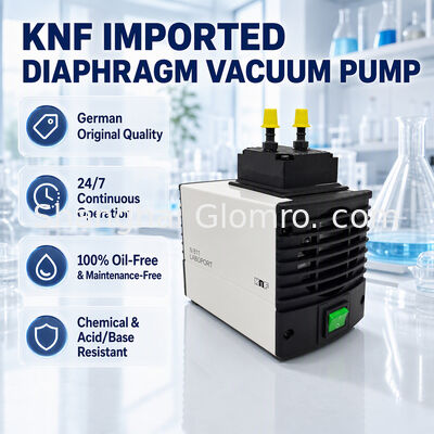 Đức KNF N811KT.18 Máy bơm chân không không dầu 11L / phút Kháng ăn mòn cho phòng thí nghiệm lọc chân không lấy mẫu khí